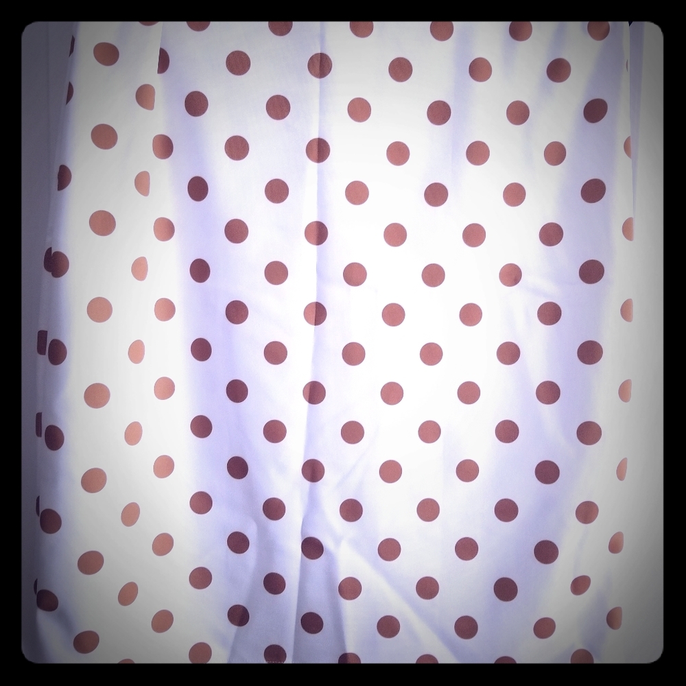 A&D Gold Polka Dot Pencil Skirt